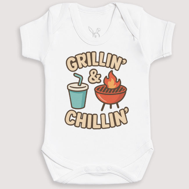 Grillin' Chillin' - Baby Gift Set - Baby Bodysuit Gift Set