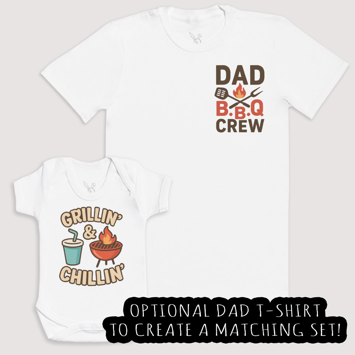 Grillin' Chillin' - Baby Gift Set - Baby Bodysuit Gift Set
