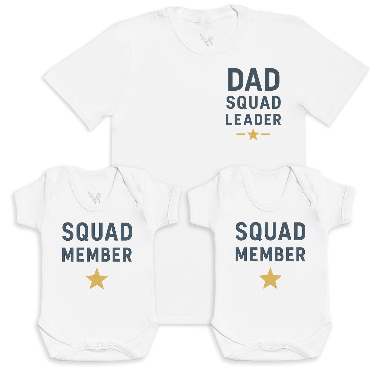 Squad Members - Baby Gift Set - Baby Bodysuit Gift Set