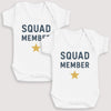 Squad Members - Baby Gift Set - Baby Bodysuit Gift Set