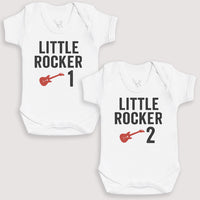 Little Rocker 1 Little Rocker 2 - Baby Gift Set - Baby Bodysuit Gift Set