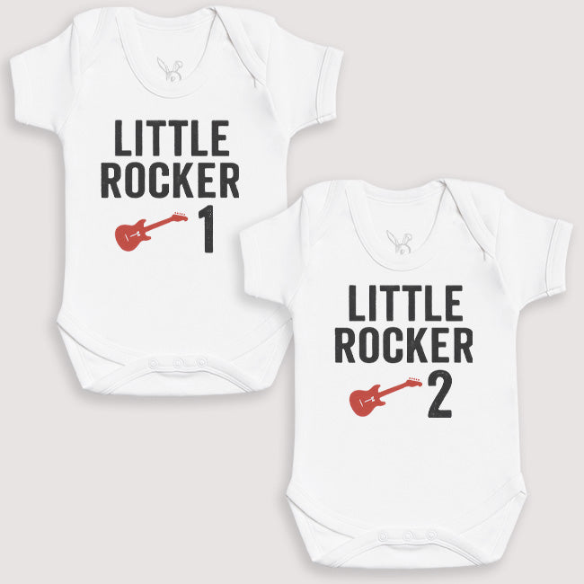 Little Rocker 1 Little Rocker 2 - Baby Gift Set - Baby Bodysuit Gift Set