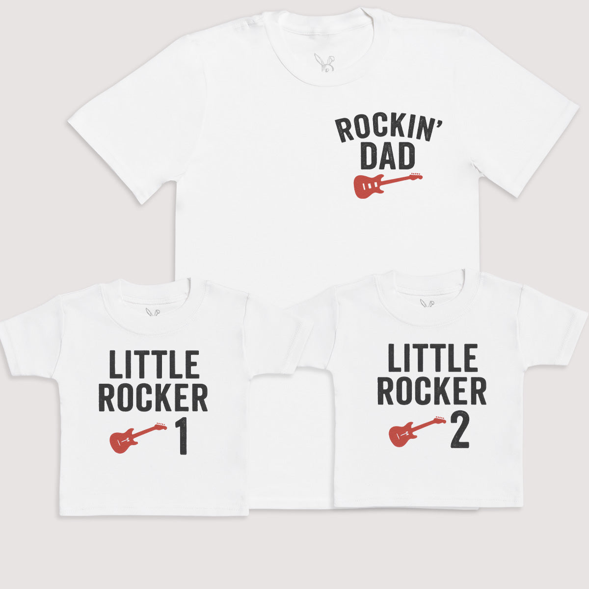 Little Rocker 1 Little Rocker 2 - Baby Gift Set - Baby Bodysuit Gift Set