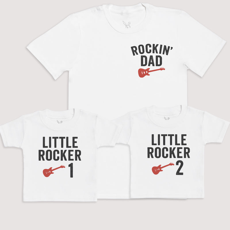 Little Rocker 1 Little Rocker 2 - Baby Gift Set - Baby Bodysuit Gift Set