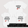 Little Rocker 1 Little Rocker 2 - Baby Gift Set - Baby Bodysuit Gift Set