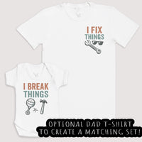 I Break Things - Baby Gift Set - Baby Bodysuit Gift Set
