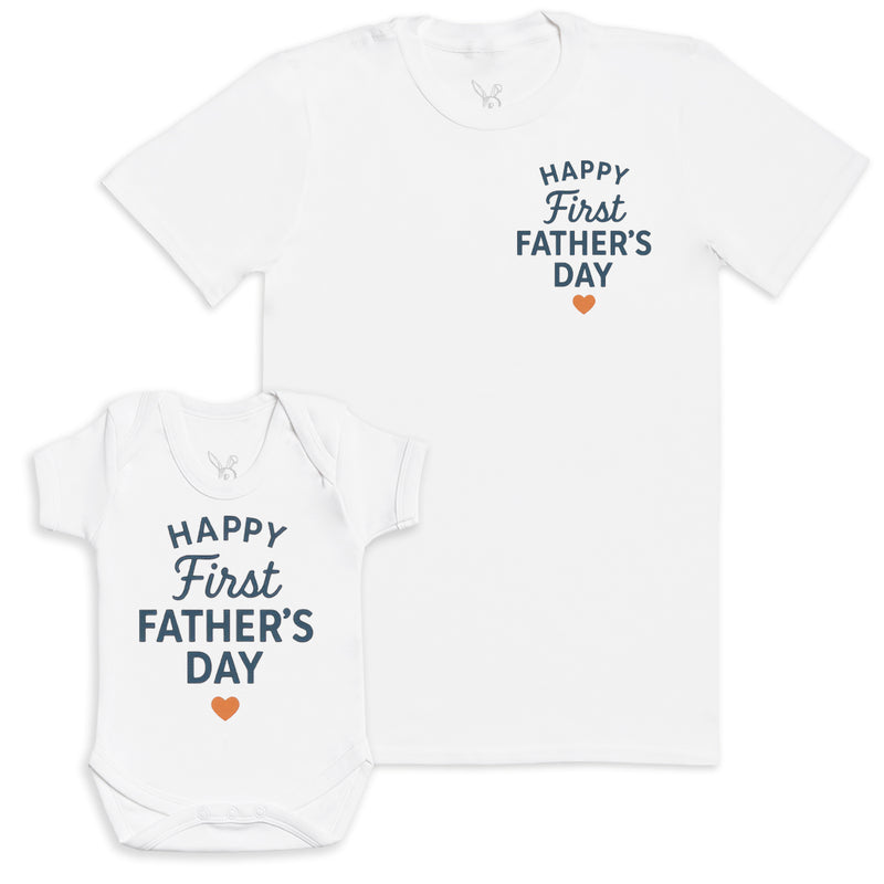 Happy First Father's Day - Baby Gift Set - Baby Bodysuit Gift Set