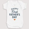 Happy First Father's Day - Baby Gift Set - Baby Bodysuit Gift Set