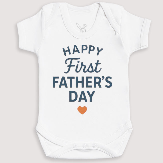 Happy First Father's Day - Baby Gift Set - Baby Bodysuit Gift Set
