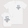 Happy First Father's Day - Baby Gift Set - Baby Bodysuit Gift Set