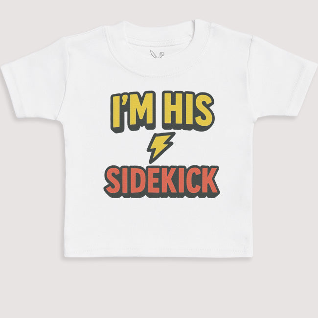I'm His Sidekick - Baby Gift Set - Baby Bodysuit Gift Set