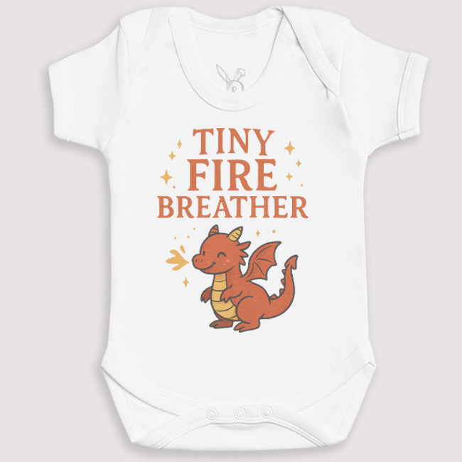Tiny Fire Breather - Baby Gift Set - Baby Bodysuit Gift Set
