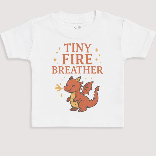 Tiny Fire Breather - Baby Gift Set - Baby Bodysuit Gift Set