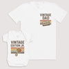 Vintage Edition JR - Baby Gift Set - Baby Bodysuit Gift Set