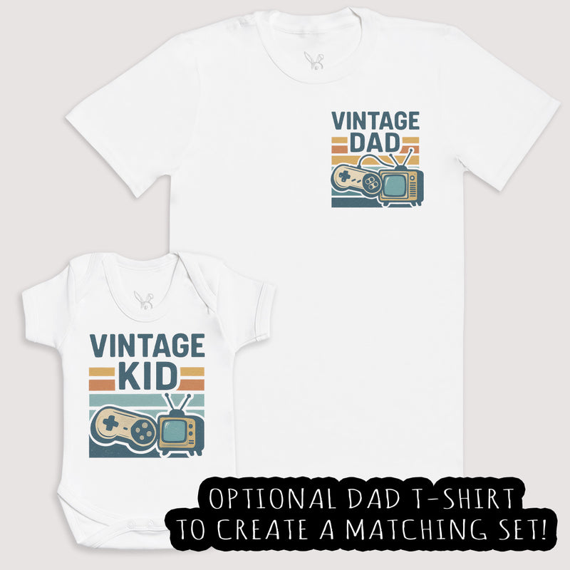 Vintage Kid - Baby Gift Set - Baby Bodysuit Gift Set