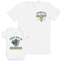 First Gig As Sidekick - Baby Gift Set - Baby Bodysuit Gift Set