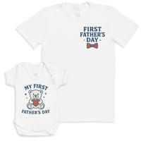 My First Father's Day - Baby Gift Set - Baby Bodysuit Gift Set