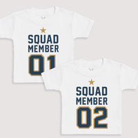 Squad Member 01 and 02 - Baby Gift Set - Baby Bodysuit Gift Set