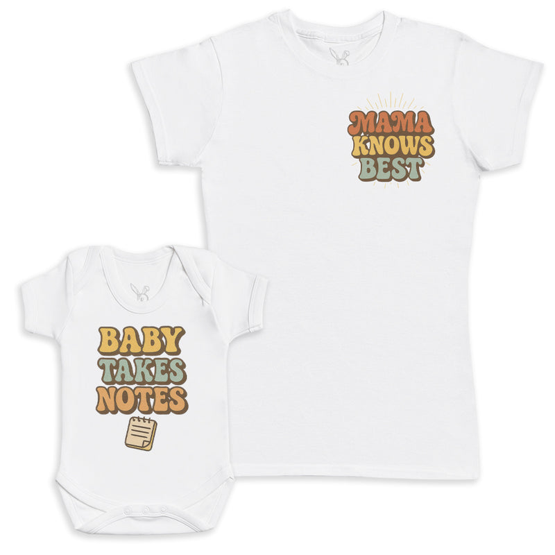 Baby Takes Notes - Baby Gift Set - Baby Bodysuit Gift Set