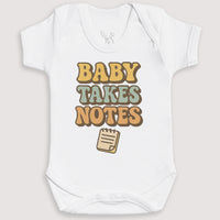 Baby Takes Notes - Baby Gift Set - Baby Bodysuit Gift Set