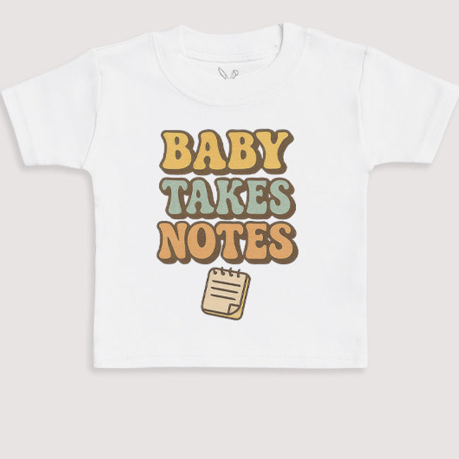 Baby Takes Notes - Baby Gift Set - Baby Bodysuit Gift Set