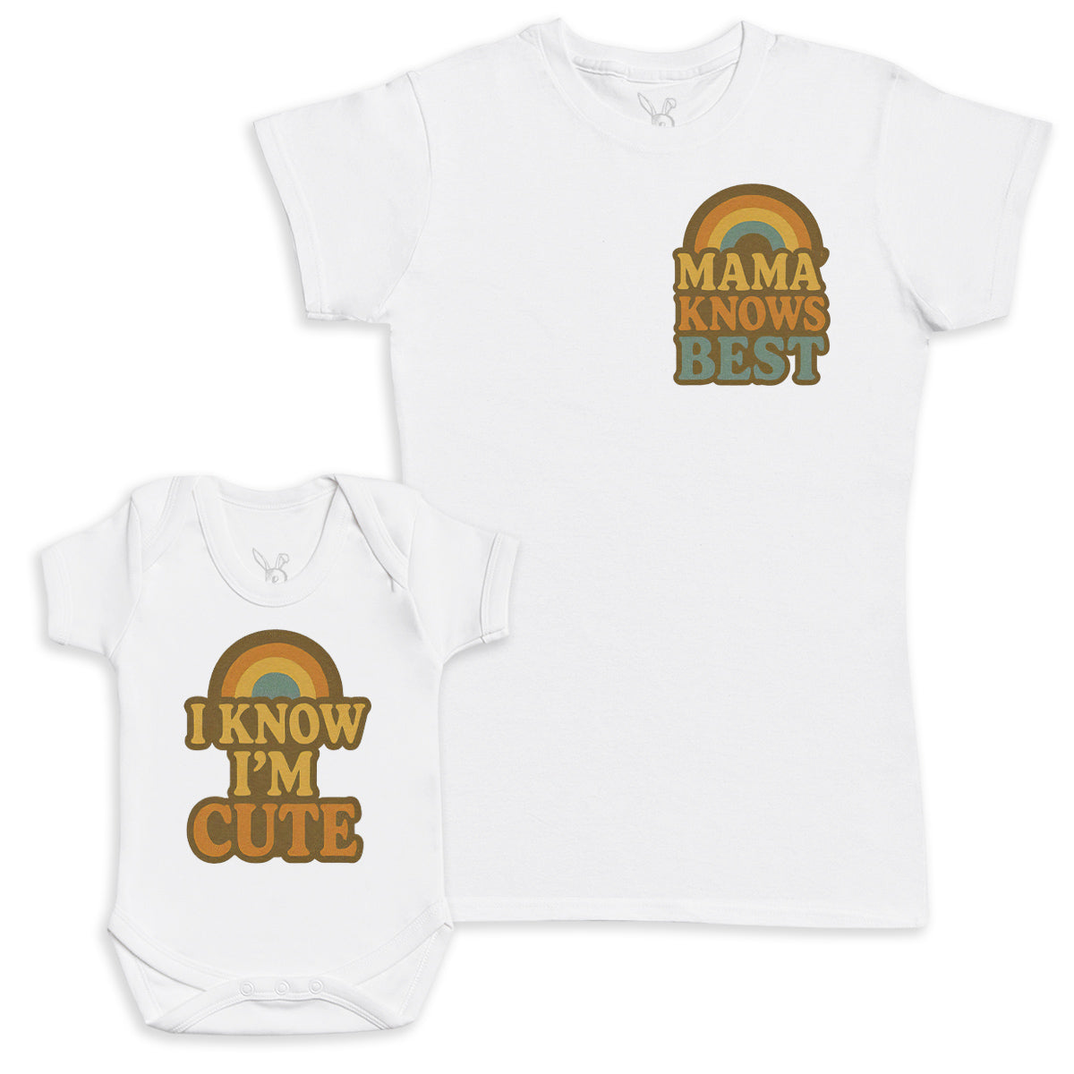 I Know I'm Cute - Baby Gift Set - Baby Bodysuit Gift Set