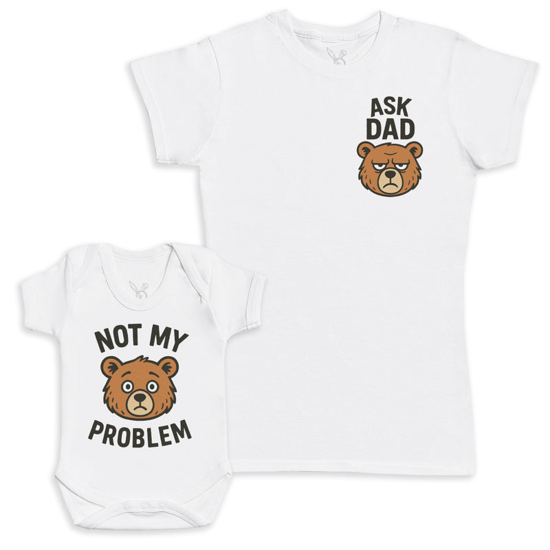 Not My Problem - Baby Gift Set - Baby Bodysuit Gift Set