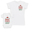 Mini Claus Little And Bright - Baby Gift Set - Baby Bodysuit Gift Set