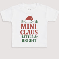 Mini Claus Little And Bright - Baby Gift Set - Baby Bodysuit Gift Set