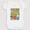 Made With Love And Snacks - Baby Gift Set - Baby Bodysuit Gift Set