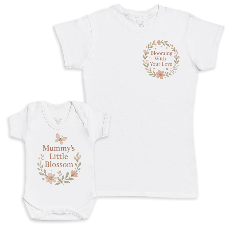 Mummys Little Blossom - Baby Gift Set - Baby Bodysuit Gift Set