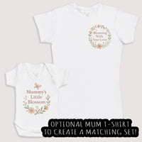 Mummys Little Blossom - Baby Gift Set - Baby Bodysuit Gift Set