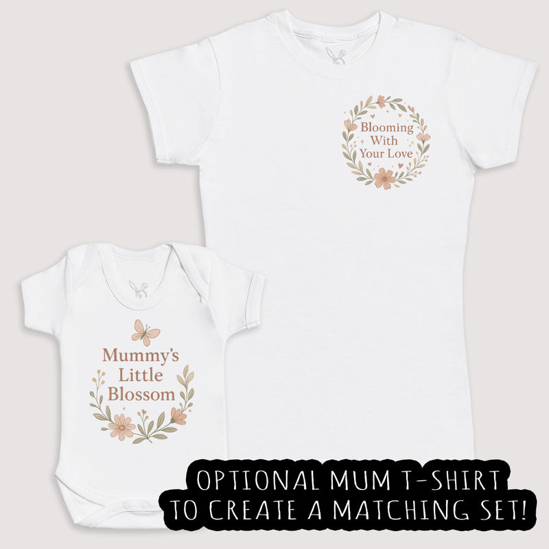 Mummys Little Blossom - Baby Gift Set - Baby Bodysuit Gift Set
