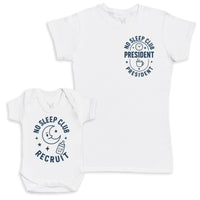 No Sleep Club Recruit - Baby Gift Set - Baby Bodysuit Gift Set