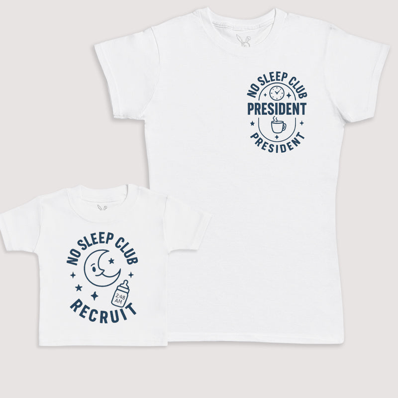 No Sleep Club Recruit - Baby Gift Set - Baby Bodysuit Gift Set