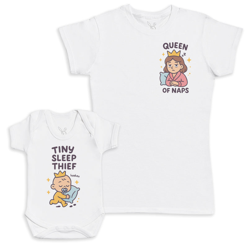 Tiny Sleep Thief - Baby Gift Set - Baby Bodysuit Gift Set