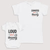 Loud But Thriving - Baby Gift Set - Baby Bodysuit Gift Set