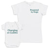 Charging on Cuddles - Baby Gift Set - Baby Bodysuit Gift Set