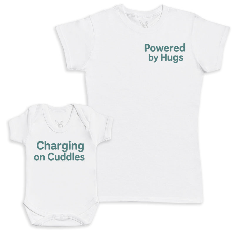 Charging on Cuddles - Baby Gift Set - Baby Bodysuit Gift Set