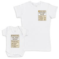 Cry Feed Repeat - Baby Gift Set - Baby Bodysuit Gift Set