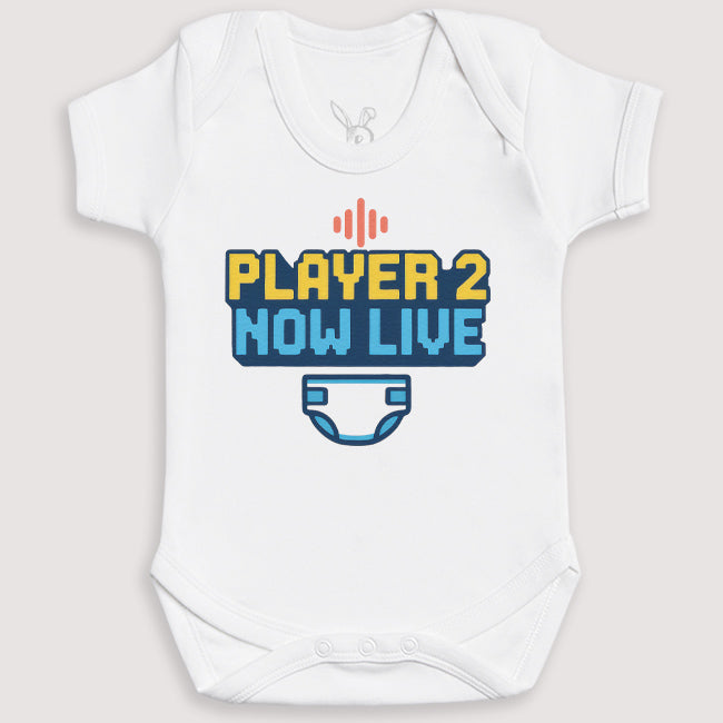 Player 2 Now Live - Baby Gift Set - Baby Bodysuit Gift Set