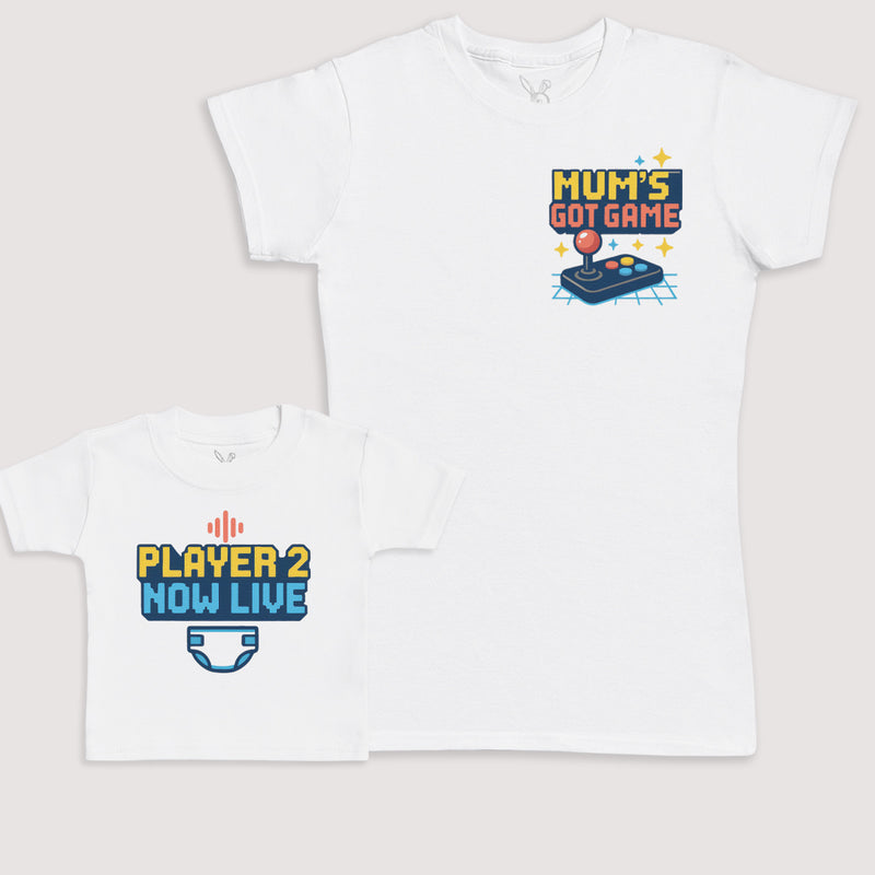 Player 2 Now Live - Baby Gift Set - Baby Bodysuit Gift Set
