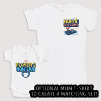Player 2 Now Live - Baby Gift Set - Baby Bodysuit Gift Set