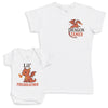 Lil' Firebreather - Baby Gift Set - Baby Bodysuit Gift Set