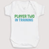 Player Two In Training - Baby Gift Set - Baby Bodysuit Gift Set