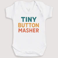 Tiny Button Masher - Baby Gift Set - Baby Bodysuit Gift Set