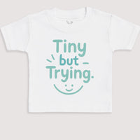 Tiny But Trying - Baby Gift Set - Baby Bodysuit Gift Set
