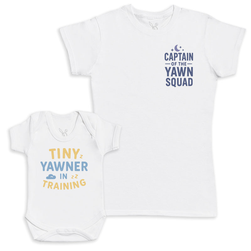 Tiny Yawner In Training - Baby Gift Set - Baby Bodysuit Gift Set