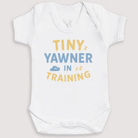 Tiny Yawner In Training - Baby Gift Set - Baby Bodysuit Gift Set