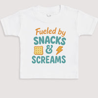 Fueled by Snacks and Screams - Baby Gift Set - Baby Bodysuit Gift Set